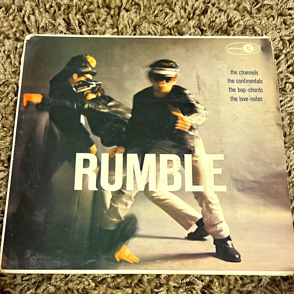 Jubilee Rumble 12" LP Vinyl 33 RPM Mono JGM 1114 Bop Chords Channels
